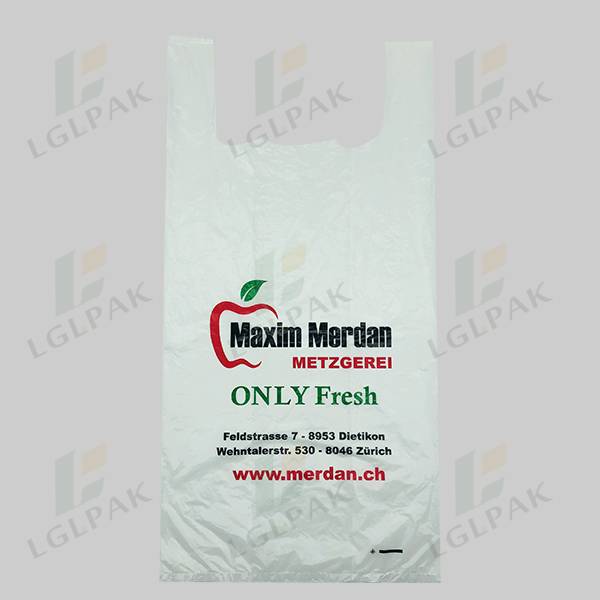printed plastic carrier bag with custom sizes-sigle